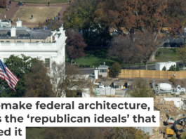 Work crews prepare for the construction of a new ballroom after the demolition of the East Wing of the White House in October 2025. Andrew Leyden/Getty Images
